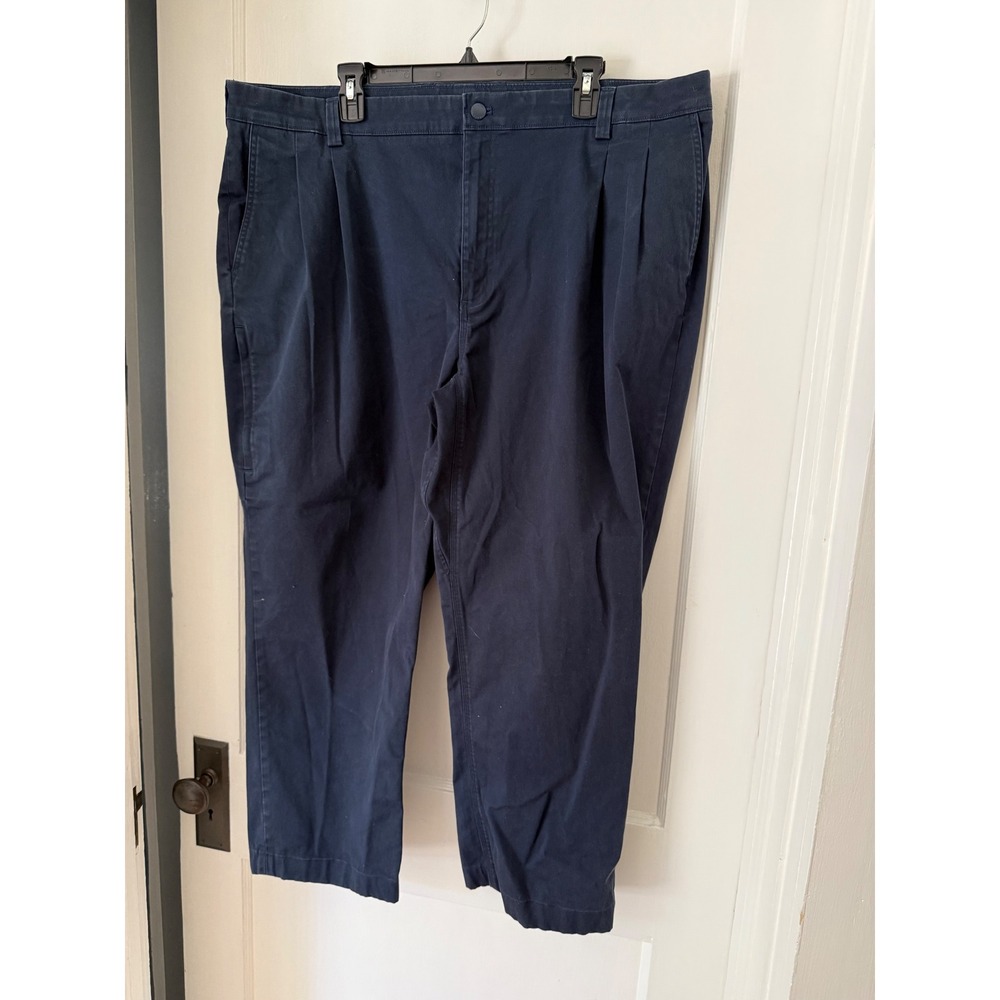 Duluth Trading Co Ballroom Khakis Mens 42x32 fits 42X27" Navy DuluthFlex Pants